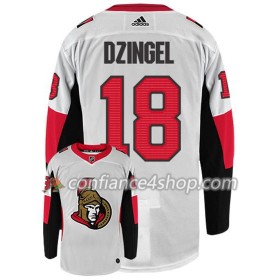 Adidas Maillot de Hockey Ottawa Senators RYAN DZINGEL 18 Blanc Authentic - Homme